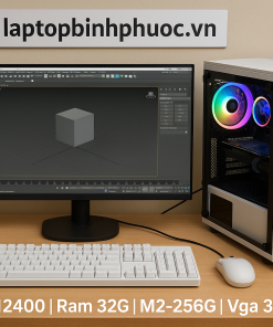 Đồ họa 3D: Main B760| I5-12400 |Ram 32G| M2-256G| Vga 3060| Màn 24 inh